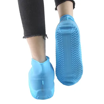 1 Pereche Cizme Impermeabile Pantof Acoperi Material Silicon Unisex Pantofi de Protecție Cizme de Ploaie pentru Interior în aer liber Zile Ploioase Reutilizabile