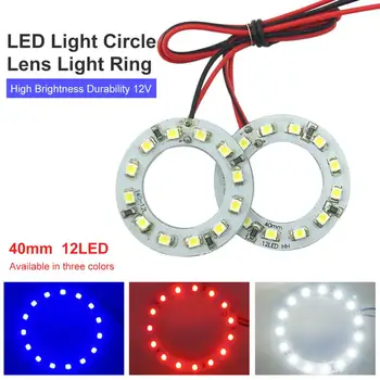 Noile Led-uri de Lumină Inel Inel de 40mm 3528/1210-12 LED Angel Eye Deschidere de Lumină Ambientală Alb Roșu Albastru Luminozitate Ridicată Durabilitate 12V