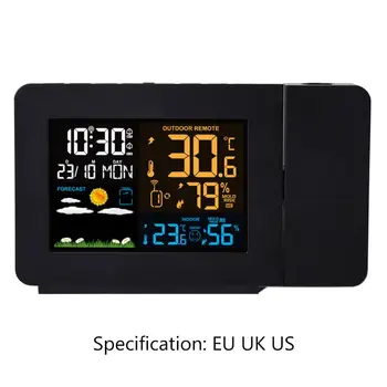Multifunctional Digital Ceas cu Alarmă Calendar de Proiecție LED Vreme Thermomer 11UA