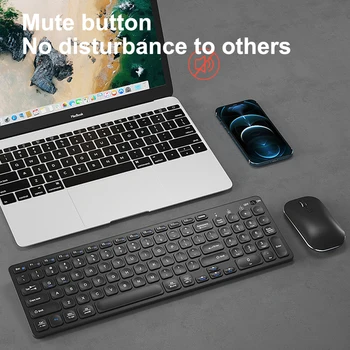 Rechargeable Gaming Mouse Tastatura Set Pentru Macbook Laptop HP 2.4 G Wireless Keyboard Mouse Combo Calculator Gamer Mause Tastatura