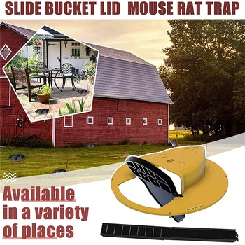 Mouse-Ul Inteligent Capcană De Șobolani Plastic Flip Mare Qulity Reutilizabile Pest Control Slide Găleată Cu Capac Rat Mouse-Ul Mouse-Ul Capcana De Soareci