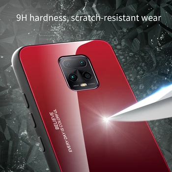 UYFRATE Ultra Slim Gradient de Sticla Caz Pentru Xiaomi Redmi 10X 5G Nota 10 Lite Redmi Nota 9 9 8 7 K30 Anti-Zero Acoperi