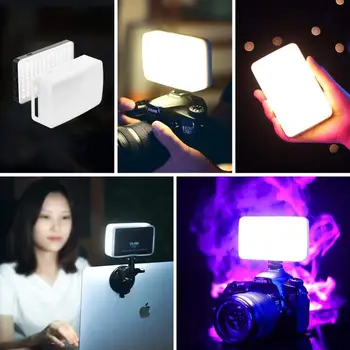 Ulanzi VL120 Video cu LED-uri de Lumină de Pe Camera Foto Studio de Iluminat Vlog Conferință de Lampa Youtube Live Umple de Lumină Sucktion Lumina