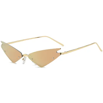JASPEER fără ramă Steampunk ochelari de Soare pentru Femei Brand de Lux de Epocă ochelari de Soare Barbati Femei Ochelari de Soare Retro Oglindă Nuante UV400
