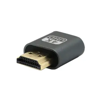 4K Aliaj de Aluminiu Adaptor VGA compatibil HDMI de Afișare Virtuală fără cap Pentru Fantoma de Afișare Emulator de Blocare 1.4 DDC EDID Dummy Pentru PC