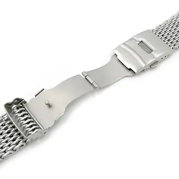 18mm 20mm 22mm 24mm Curea de Ceas din Oțel Shark Mesh Silver Bratara Curea de Ceas Banda Curea Pentru Barbati Femeie Watchband Ceas