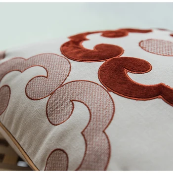 Medicci Acasă Roz Tăiat Pernă De Catifea Acoperi Noul Stil Chinezesc Elegant Model Geometric Arunca Pernă De Canapea Canapea Dormitor