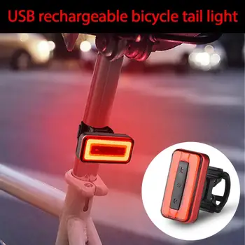 Noua Lampă Spate de Încărcare USB Lampă de Avertizare Biciclete Echipate Cu Lampă Spate MTB Biciclete Rutiere de Lumină Accesorii pentru Biciclete