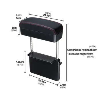 10W Încărcător Wireless Anti-Alunecare Mat cutie de Depozitare Reglabil Masina Cot Suport universal de Mana Cotiera Auto cutie de Depozitare