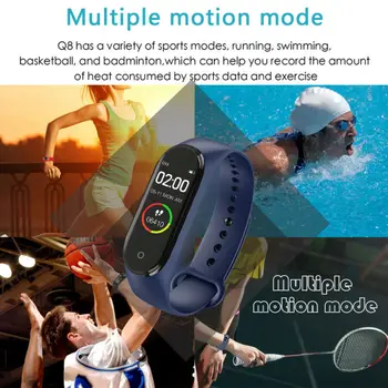 Ceas Digital inteligent Brățară M4 pentru Barbati Femei cu Monitorizarea ritmului Cardiac Funcționare Pedometru Contor de Calorii de Sănătate Sport Tracker