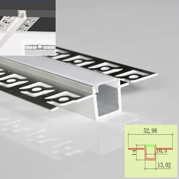 10m(10buc) - o mulțime, 1m pe bucata, Gips-carton utilizare arhitectural gips led profil de aluminiu