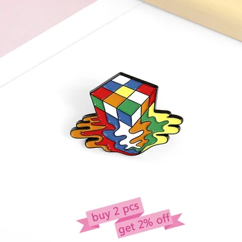Melty Cub Email Pin Personalizat de Jucărie Colorat Brosa Sac de Haine Pin Rever Insigna de Desene animate Bijuterii Cadouri pentru Copii buni Prieteni