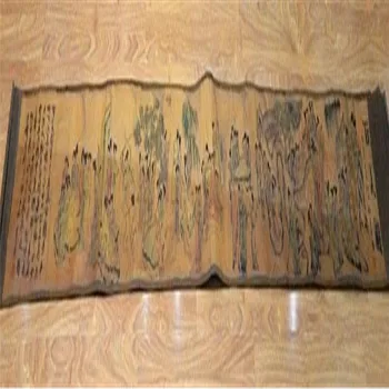Antic Vechi de hârtie Xuan pictura figura scroll (Baimei imagine) camera de zi de decorare scroll