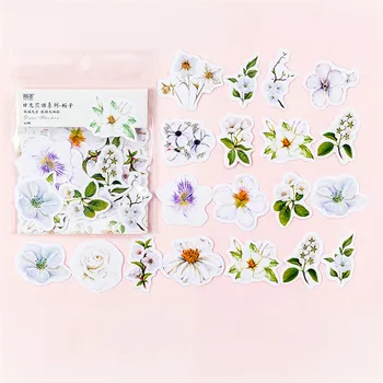 45 Buc Soarelui Floarea Limba Serie Autocolant Cherry Blossom Menta Material Jurnalul Album Autocolant Scoala Rechizite