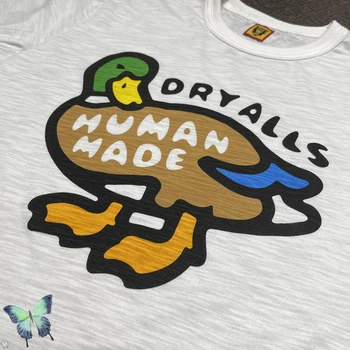 Uscat Alls Umane Realizate Tricou Rață Sus Teed Humanmade T-shirt, cu Etichetă și Etichetă