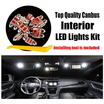 Pentru Nissan X-Trail T30 T31 T32 2001-2019 Alb Canbus LED-uri Auto Becuri de Interior Dome Harta Lectură Kit de Lumina de Lumină de inmatriculare