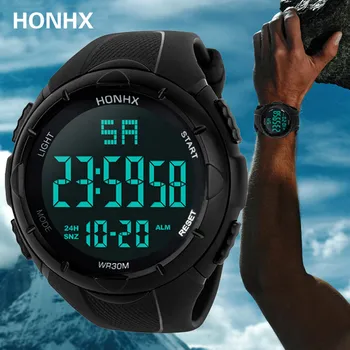 HONHX de Moda de Brand de Sport Bărbați Ceas Digital Analogic Militar CONDUS de Curea Silicon Impermeabil Mens Ceas Încheietura Ceasuri relogio