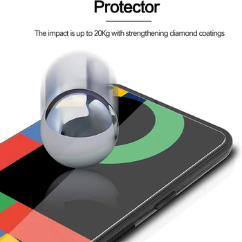 2 BUC Temperat Pahar Ecran Protector pentru Google Pixel 5 Anti-amprente, Anti-Zgârieturi Sticlă Călită pentru Pixel 5