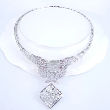 2021 noua moda roz de cristal roșu verde CZ zircon colier cercei set,nunta bridel banchet rochie de bijuterii transport gratuit