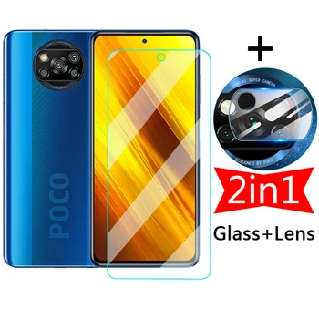 Pocophone x3 Ecran de Protecție Poco X3 NFC Sticlă Călită Protector Pentru Xiaomi Poco X3 Pahar Lentilă aparat de Fotografiat de Film Pentru xiaomi pocox3