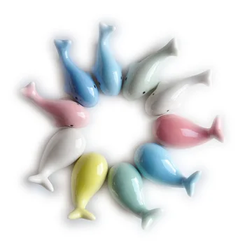 Creative Ceramice Bețigașele Restul Japonez Drăguț Delfin, Balena Meserii Ornamente Bețigașele Titularul Acasă Decor De Masă