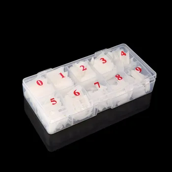 500pcs/cutie Sfaturi de Unghii Jumătate a Acoperi False False franceză Unghii Artificiale cu Gel Acrilic UV Set Manichiura DIY Clar/Natural/alb Pur