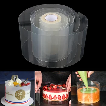 8/10cm Transparent Clar Mousse din Jur Marginea Ambalaj Bandă de Copt Tort Desert Guler DIY Decorare Tort Instrumente Bakeware