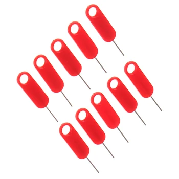 10buc Roșu Sim Card Tray Îndepărtarea de Scoatere Pin Instrument-Cheie Ac din Oțel Inoxidabil Pentru Huawei, Xiaomi