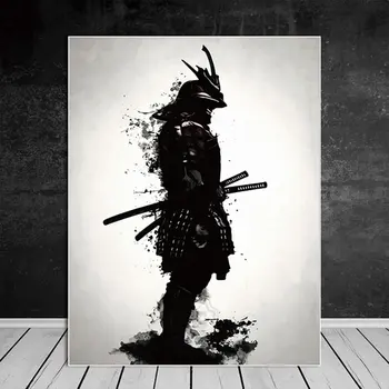 Samurai Japonez Panza Pictura In Ulei Arta De Perete Moderne Poze Panza De Imprimare Pentru Camera De Zi Hd Decor Acasă Postere Si Printuri