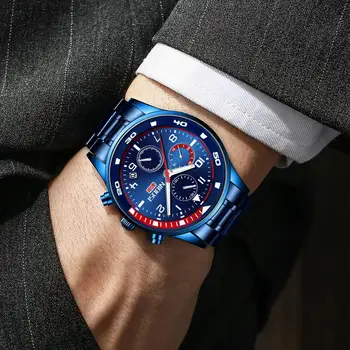 NIBOSI 2021 Ceasuri Barbati Sport de Lux Cuarț Ceas de mână de Moda Casual, rezistent la apa Luminoase din Oțel Inoxidabil Relogio Masculino