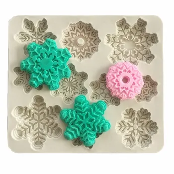 1 buc de Crăciun, om de Zăpadă Forma fondante mucegai silicon bucătărie de copt, ciocolata, produse de patiserie bomboane de Lut a face cupcake instrumente de decor