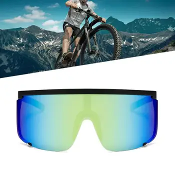 Ciclism Ochelari Anti-voyeur Soare UV400 Vizor de Sport în aer liber Ochelari Moda de Echitatie ochelari de Soare Supradimensionați Exagerat Vizorul Ochelari