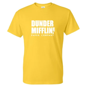2021 Vintage Show TV T-shirt Dunder Mifflin Hârtie Retro Bărbați Femei Casual Amuzant Tricou Trendy Unisex Grafic T shirt Topuri