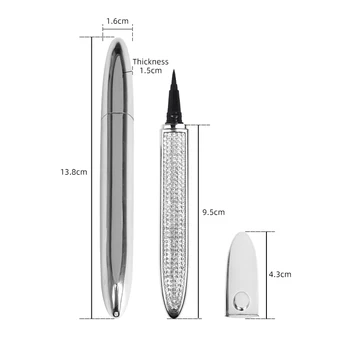 Shozy Auto-adeziv Lichid Eyeliner Creion Lipici-gratuit Magnetic-gratuit pentru Gene Adeziv rezistent la apa Creion Dermatograf pentru Machiaj