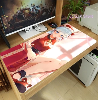 Joc Anime Genshin Impact Ayaka Kamisato Drăguț Mari Mouse Pad Gaming Desktop Keyboard Mat Anti-Alunecare Saltea Cadou