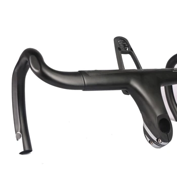 6D Aero Carbon Drum cu Bicicleta de Ghidon Integrat Drop Bar 28.6 mm UD Țese Cu Calculator de Biciclete Mount Special Distanțier montare ușoară
