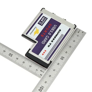 USB Expresscard placa de extensie 3 port USB 3.0 Express card 34 54 mm expansiune Card expresscard pentru adaptor USB