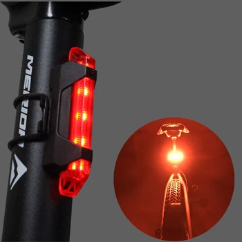 Biciclete Biciclete de Lumină LED Stop Spate Coada de Siguranță Avertisment Ciclism de Lumină Portabile USB Stil Reîncărcabile Biciclete Accesorii Fierbinte