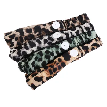 1 buc Bumbac Leopard Bentita 2020 cu boruri Largi Butonul Hairband Elastic Înnodate Sport Bentita Yoga Banda de Păr