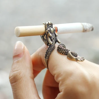 Clip Țigară Inel De Fumat Inel Tabachera Cadou Creativ Bijuterii Inel De Suport Țigară