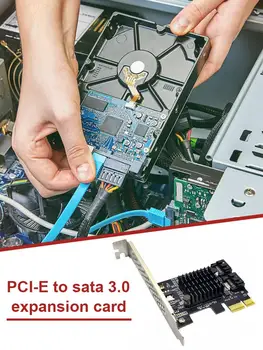 PCIE la SATA 3 placa de extensie Adauga Pe Card Controller Dual Port SATA, PCI Express Card Adaptor Windows10/8/7/XP/2003/2008/Linux
