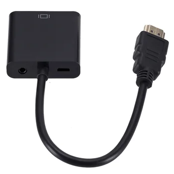 TQQLSS HDMI la VGA Adaptor de sex Masculin Pentru a Famale Converter 1080P Digital la Analogic Video Audio Pentru PC, Laptop, Tableta HDMI LA VGA