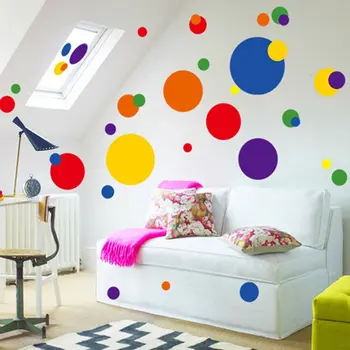 Creative DIY Detașabil Buline Colorate Cerc Bubble Autocolant de Perete Acasă Artă Murală Camera pentru Copii Decor Acasă Consumabile