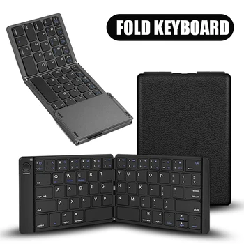 Mini Pliabil Bluetooth Tastatură Cu Touchpad Tastatura Wireless Pentru Windows, Android, IOS, Tableta iPad Macbook Telefon Xiaomi PC