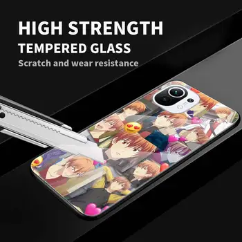 Sticlă călită Telefon Caz Pentru Xiaomi Redmi Note 10 9 T 9 9 8T K40 8 Pro 8A 7 9A 9C Acoperi Coque Funda Fructe Coș Anime
