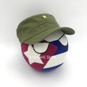 Republica Cuba Mingea și Militar Cubanez Cap Papusa PUI countryballs plushies Cosplay Polandball Jucărie de Pluș pentru Cadou 20CM