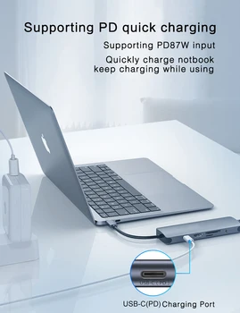 C USB HUB Cu Multi USB 3.0, HDMI, Adaptor Dock Cu RJ45 PD Taxa TF/SD Pentru MacBook Pro Tablet PC Cu Tip C, Laptop Tip C HUB