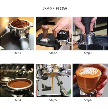 2021 noi 58mm trei frunze de pastă de presă de cafea dozator de cafea espresso mașină de tocat cafea pulbere de presă instrument de egalizare instrument