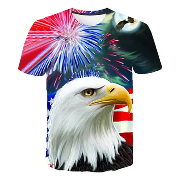 New American Eagle Imprimate 3D T-shirt pentru Bărbați statele UNITE ale americii Banner maneca scurta tricou Hip Hop Bărbați Femei Vultur tricouri Topuri Tricou Homme