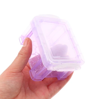 2 buc Creative Casă de Păpuși în Miniatură de Plastic Cutie de Depozitare Pentru Păpuși Decalcomanii de Noi